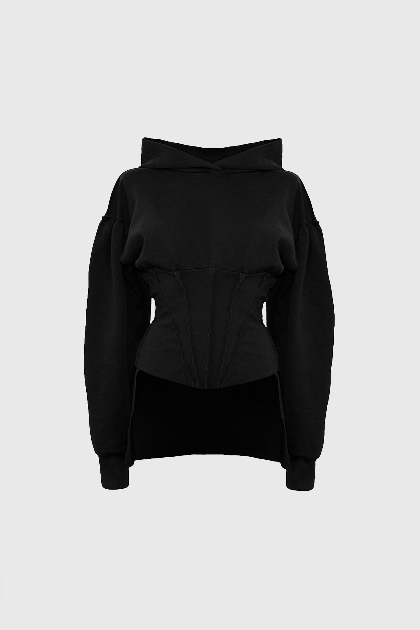 Black Corset Hoodie