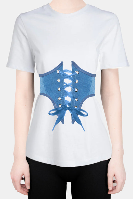Underbust Brâu Albastru Deschis