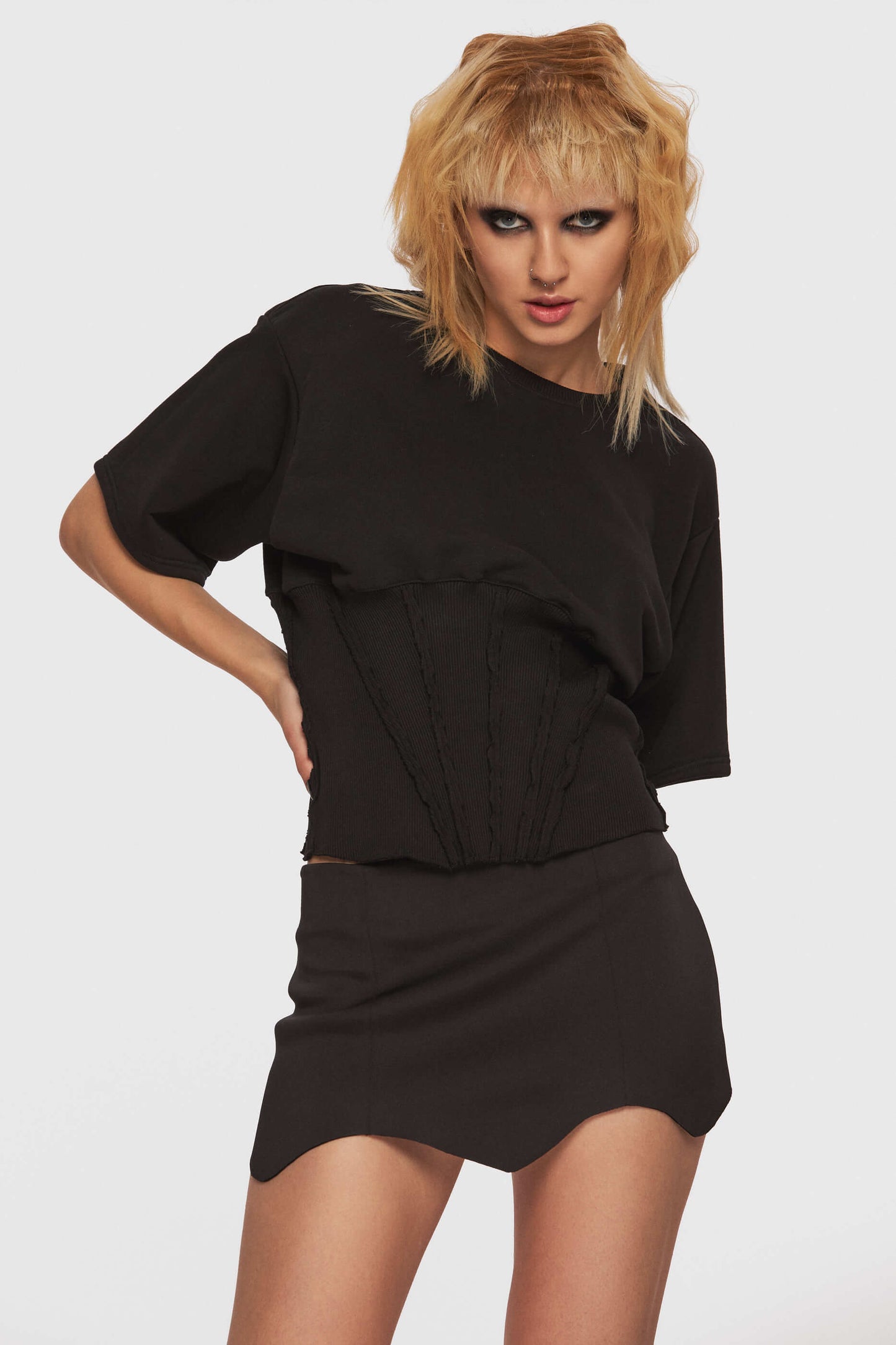 Tricou Corset Negru