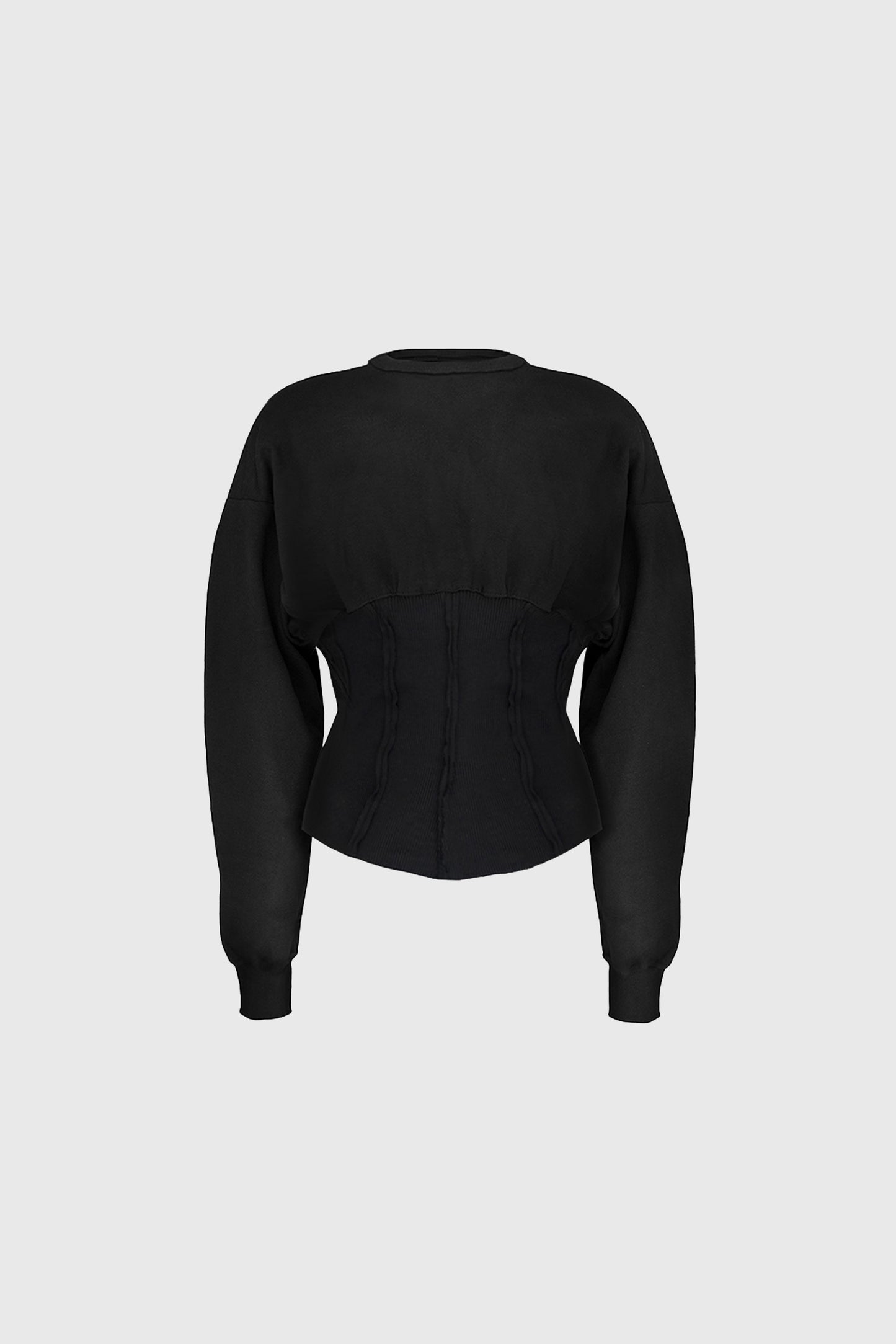 Top Corset Negru