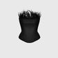 Black Feathers Polly Corset