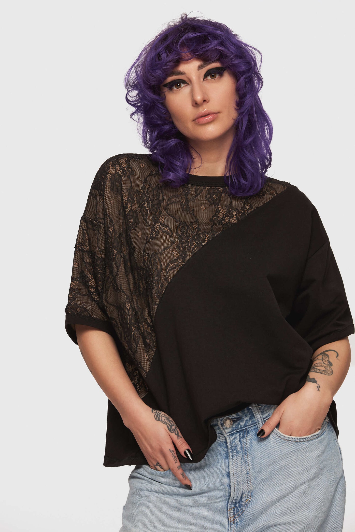 Black Lace T-shirt