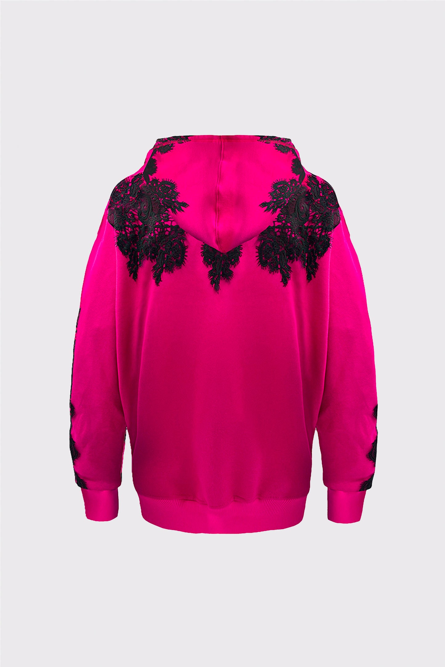 Fucsia Lace Bunch Hoodie