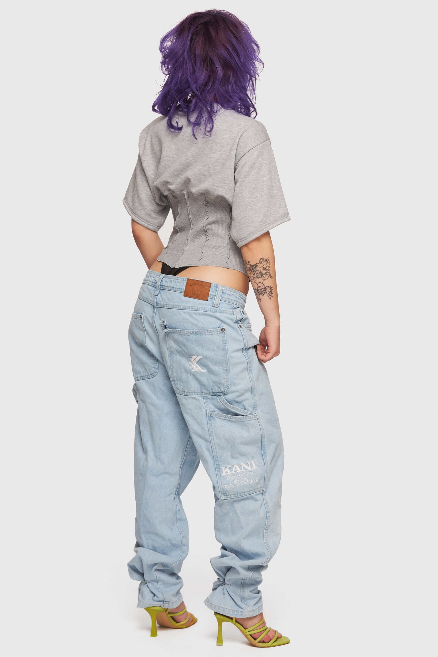 Gray Corset T-shirt