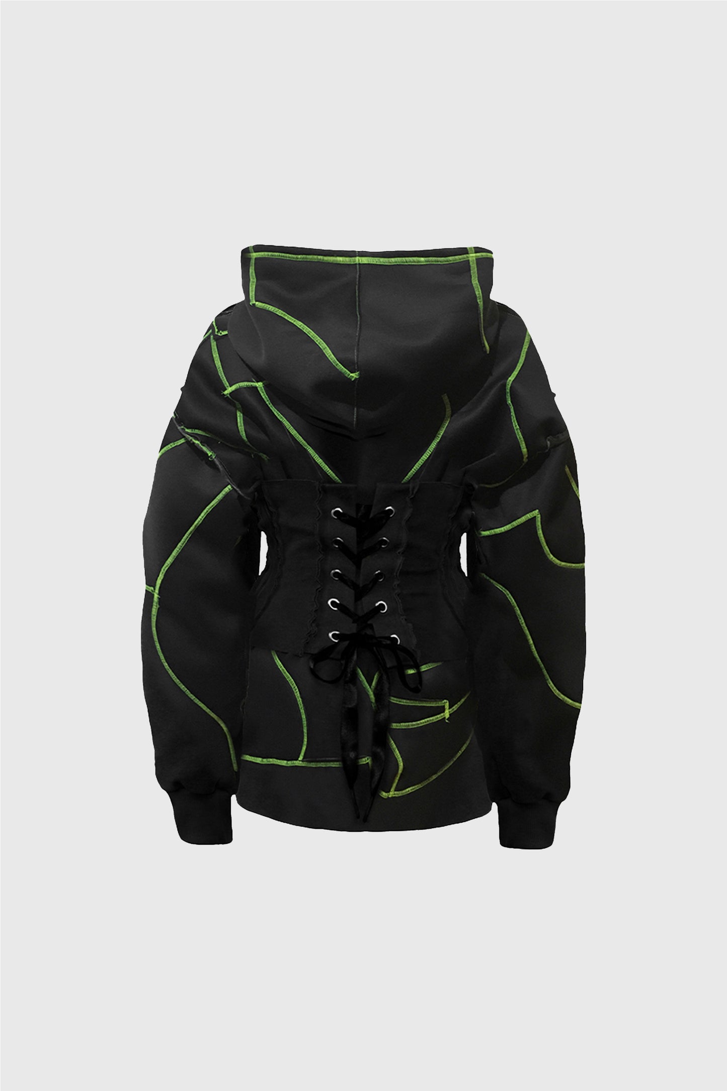 Hanorac Corset Verde Patchwork