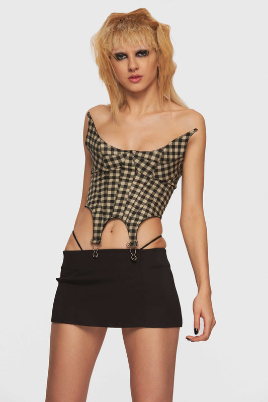 Plaid Utility Corset