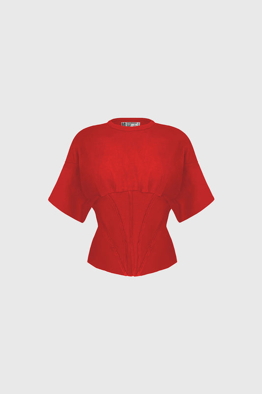 Tricou Corset Roșu