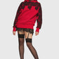 Red Lace Bunch Hoodie