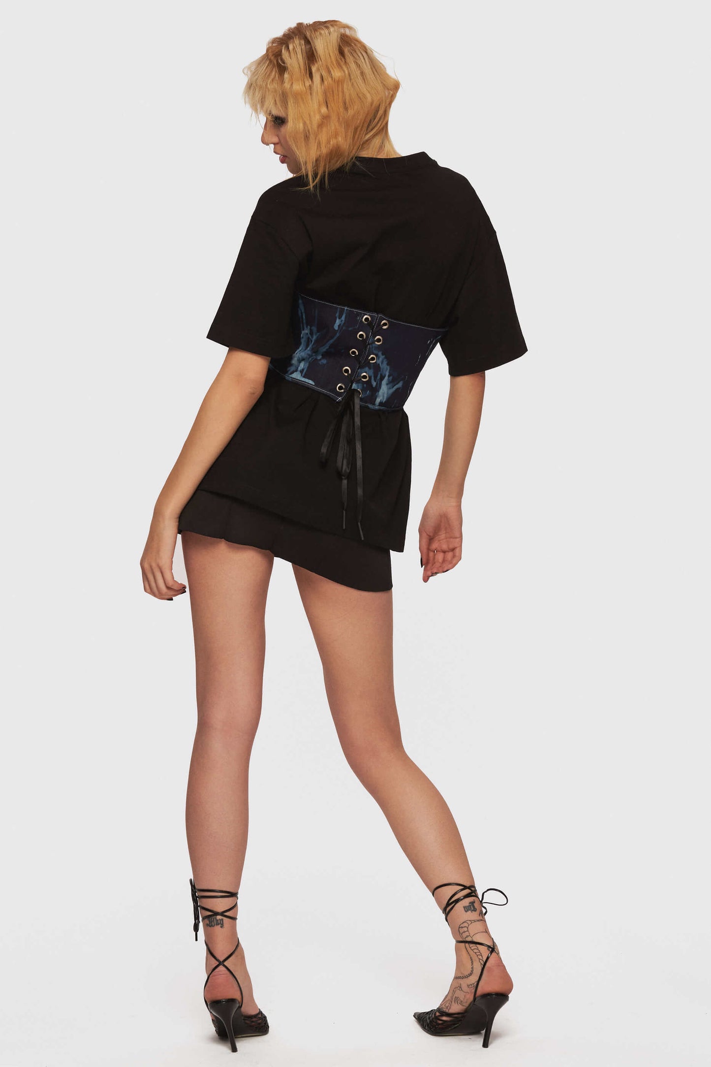 Tie Dye Denim Underbust
