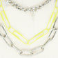 CHOKER SILVER AND YELLOW