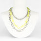 CHOKER SILVER AND YELLOW