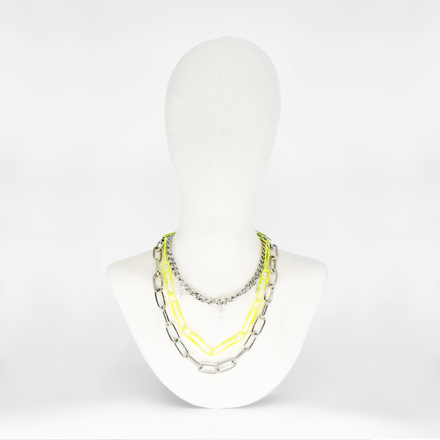 CHOKER SILVER AND YELLOW